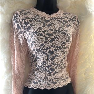Lace crop top